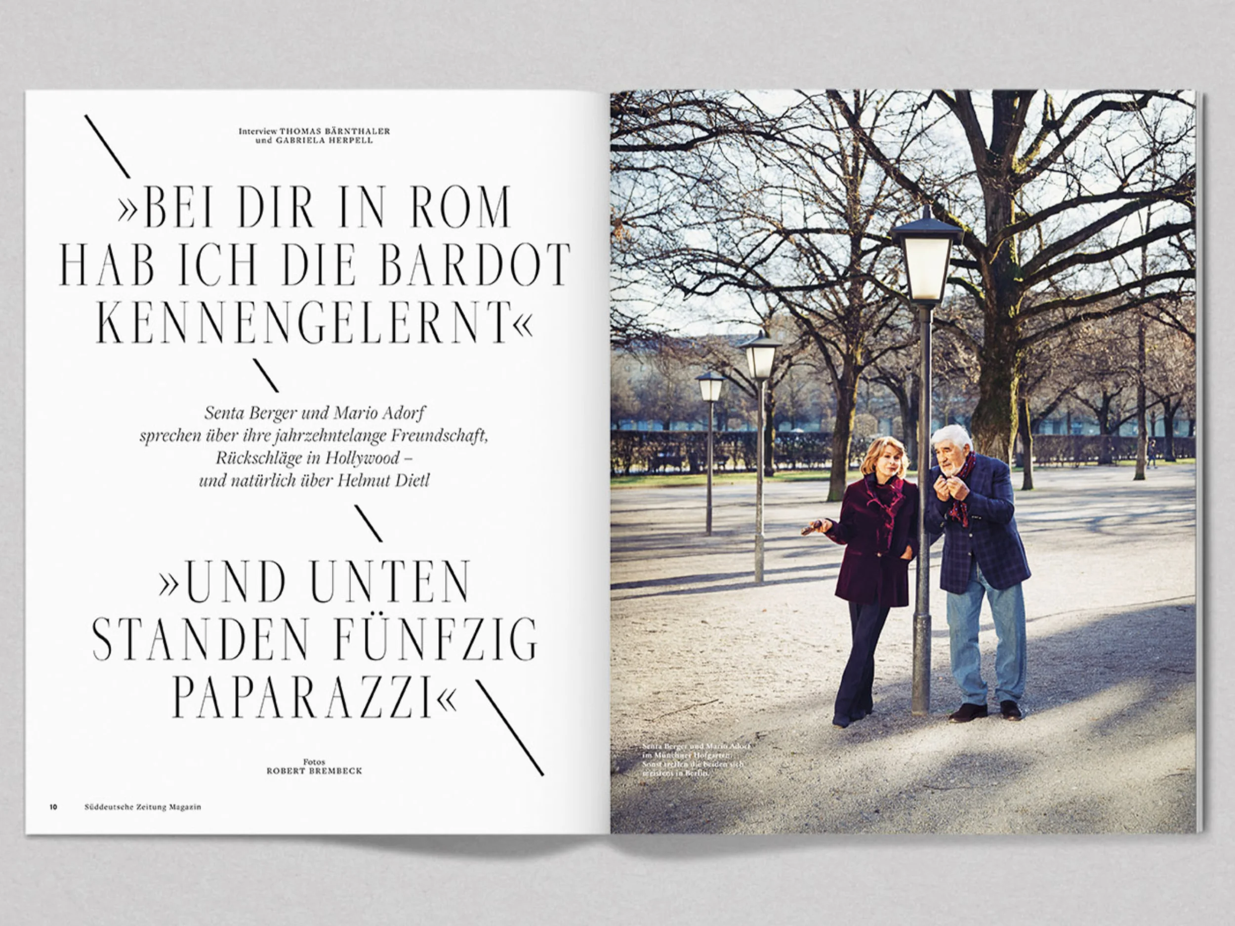 Mario Adorf & Senta Berger 1 by Robert Brembeck