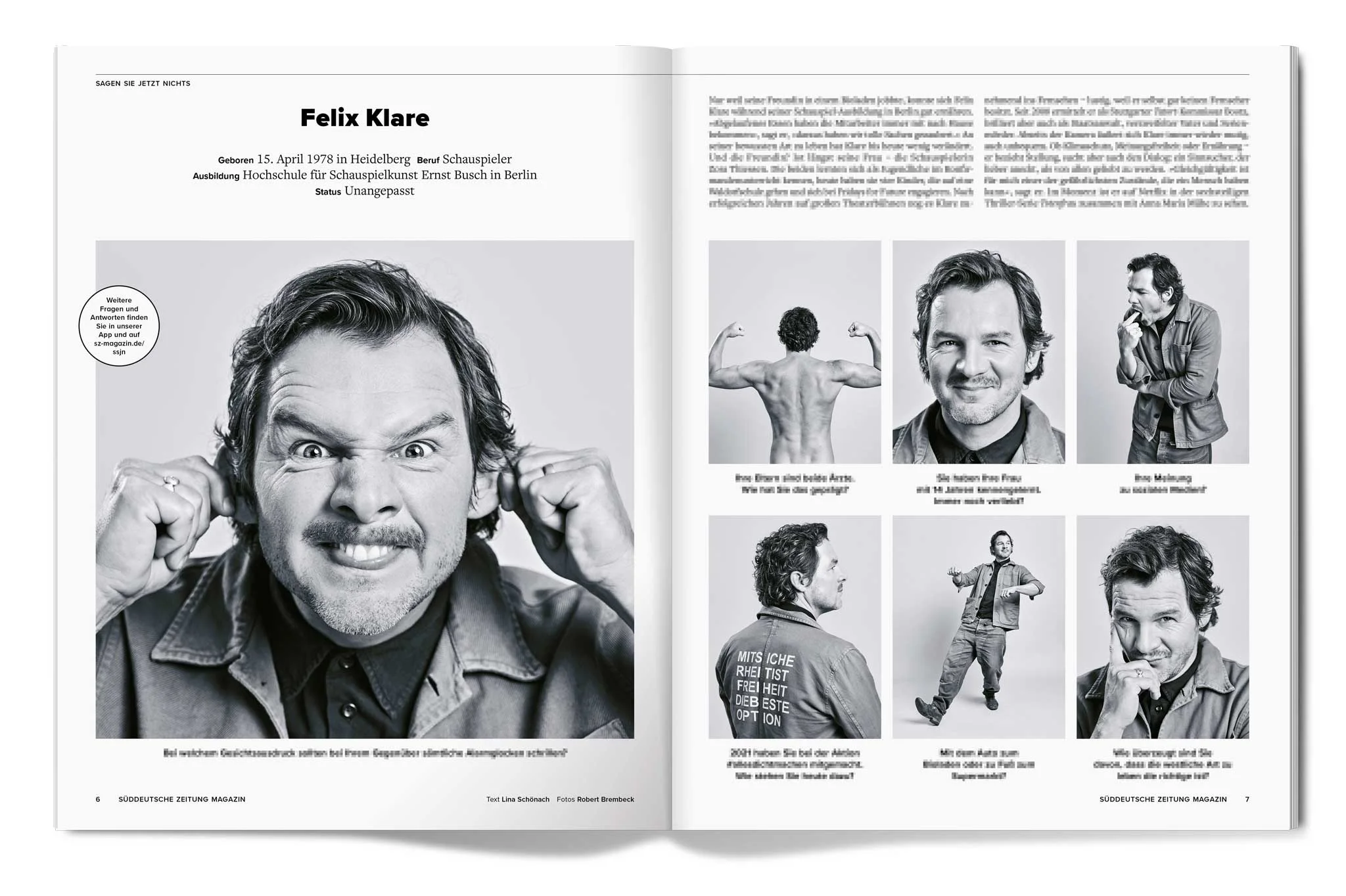 Felix Klare x SZ Magazin 4 by Robert Brembeck